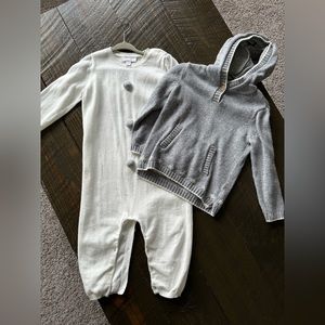 The Little White Company - Onesie and Sweater set